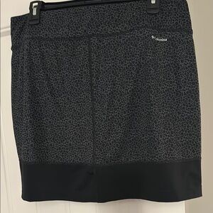 Columbia Black Patterned Skort